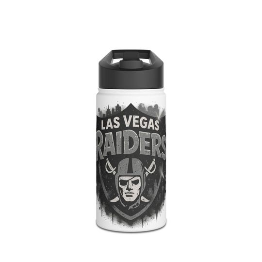 Las Vegas Footabll Team Raiders Stainless Steel Water Bottles Standard Lid