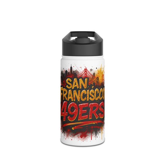 San Francisco Footabll Team 49ers Stainless Steel Water Bottles Standard Lid