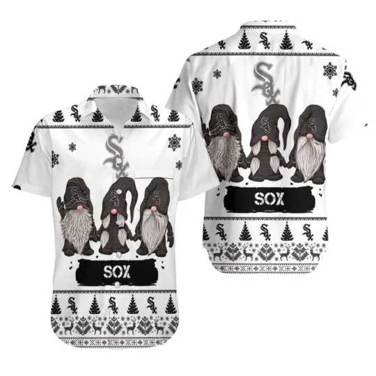 Take Control With Gnomes Chicago White Sox Ugly Hawaiian Shirt, Baseball Gift For Fan