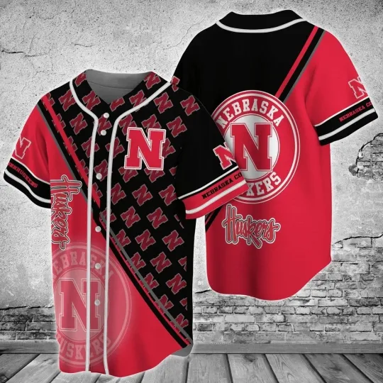 Nebraska Football Team Cornhuskerss Baseball Jersey Shirt