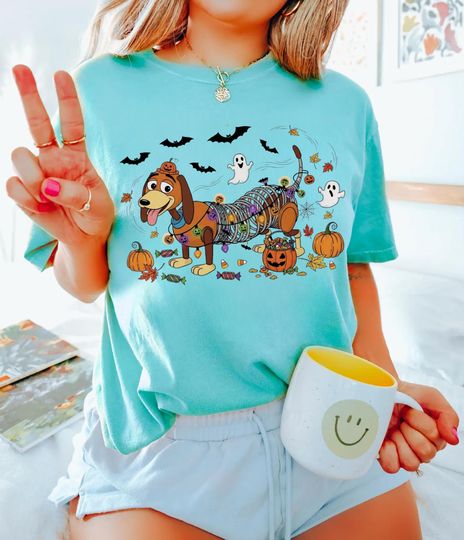 Toy Story Halloween T-Shirt, Slinky Dog Halloween Shirt, Cute Dog Shirt, Halloween Shirt