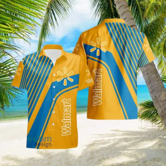 Walmart Style 4 Logo Hawaiian Shirt for Men and Women