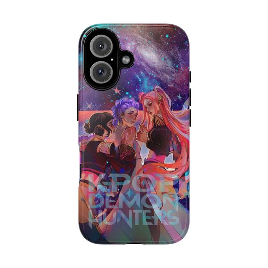 Huntrix Kpop Demon Hunters Colorful Phone Case featuring Anime Characters