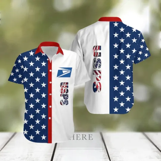 Postal Service Star Flag Amazing Gift Hawaiian Shirt