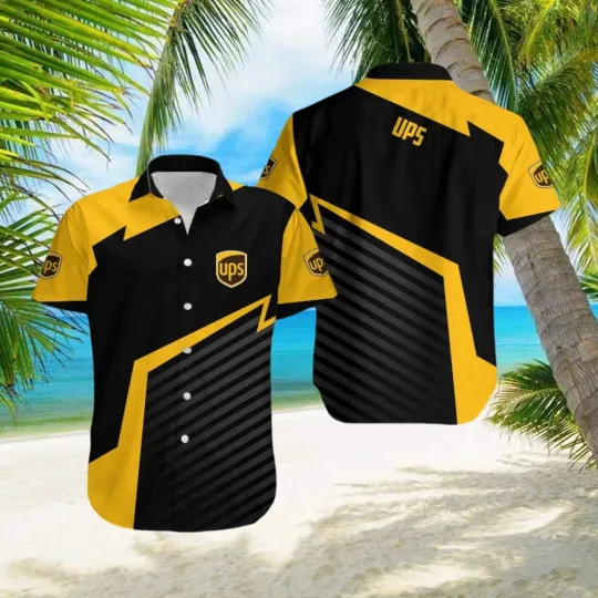 Postal Service New Traditional All Over Print Hawaiian Beach Shirt For Summer