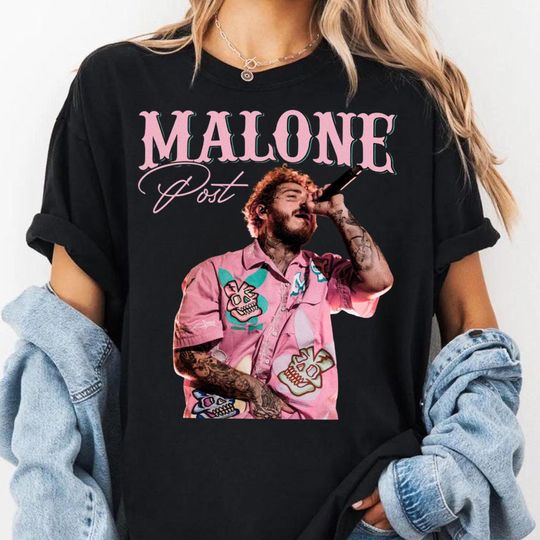 Posty Funny Shirt, Malone Concert Tour Shirt, Vintage Posty 90s Shirt Men Women Graphic T-shirt Gift