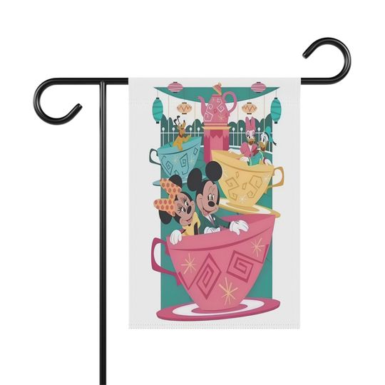 Disney Mickey Mouse, Minnie Mouse, Pluto, Daisy and Donald Duck Garden or Home Flag Banner