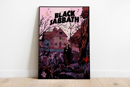 Black Sabbath Poster Print | Music Poster | Album Cover Poster | Wall Decor