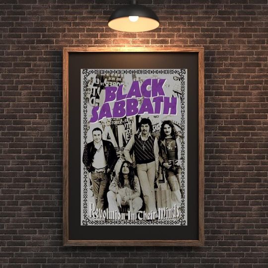 Vintage "Black Sabbath - Revolution In Their Minds" Poster