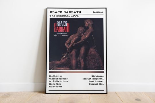 Black Sabbath Poster | The Eternal Idol Poster | Album Poster Prints | Wall Decor Posters