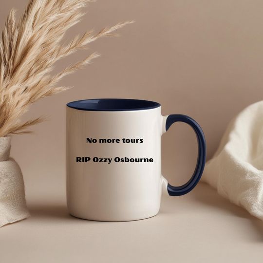 Ozzy Osbourne "No More Tours" Quote Mug, Prince of Darkness, Halloween Gift