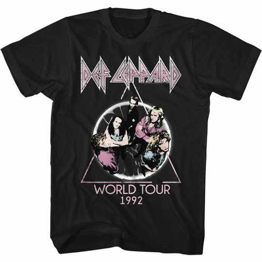 Def Leppard Adrenalize 92 Black Adult T-Shirt