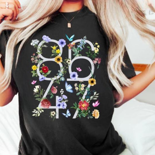 Anti-Trump Floral T-Shirt, Democratic, Liberal Oversized Tee, Pro Immigration, Anti-Republican Shirt