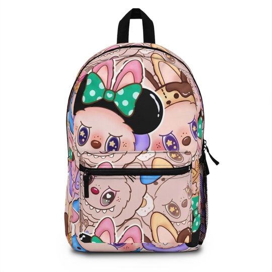 Labubu Disney Inspired Backpack - Adorable Kawaii School Bag for Kids