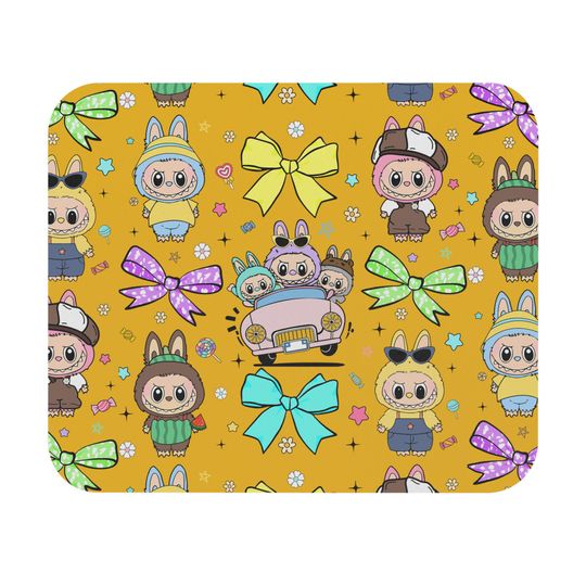 Cute Labubu Monster Mouse Pads