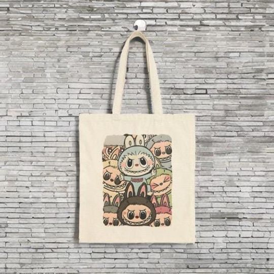 Labubu Tote Bag, Everyday Tote Bag