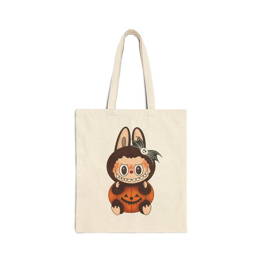 Canvas Tote - Labubu Halloween Inspired Design