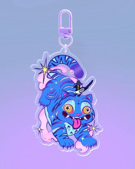 Kpop demon hunters Tiger Keychain | Derpy Tiger Keychain | Bag charm