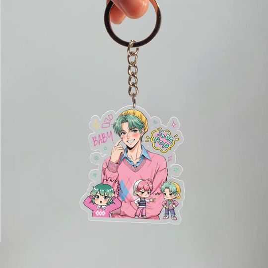 Baby Saja Keychain Tag, Saja Boys Keychain K-Pop Demon Hunters Fan Art Tag
