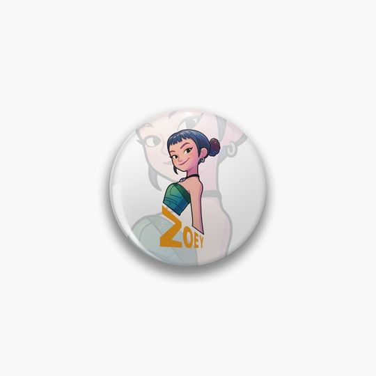 kpop demon hunters sticker Zoey cute cartoon version Pin