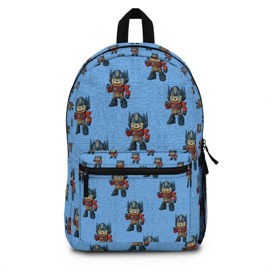 Labubu Transformer Backpack, Kids School Bag, Fun Robot Theme, Children's Travel Knapsack