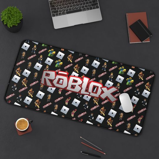 Roblox mouse pad large - gaming pad with iconic avatars & Roblox logo