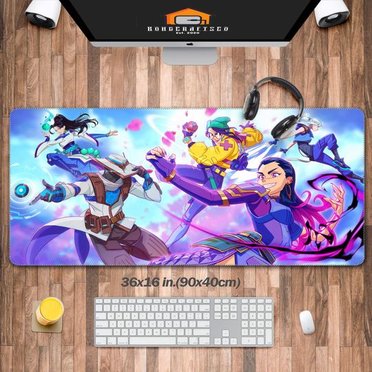 Valorant Desk Pad Large, Gaming Mouse Pad, Shooting Gamer Desk Mat For Desktop