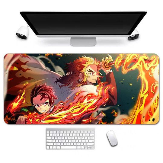 Anime Desk Mat, Long Desk Mats, Aesthetic Gaming Mousepad, Christmas Birthday Gift