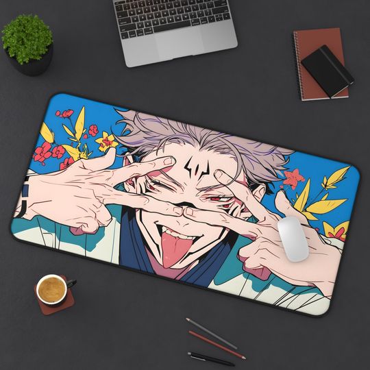 Jujutsu Satoru Sukuna Desk Mat, Anime Desk Mat, Large Desk Mat, Perfect Gift Idea