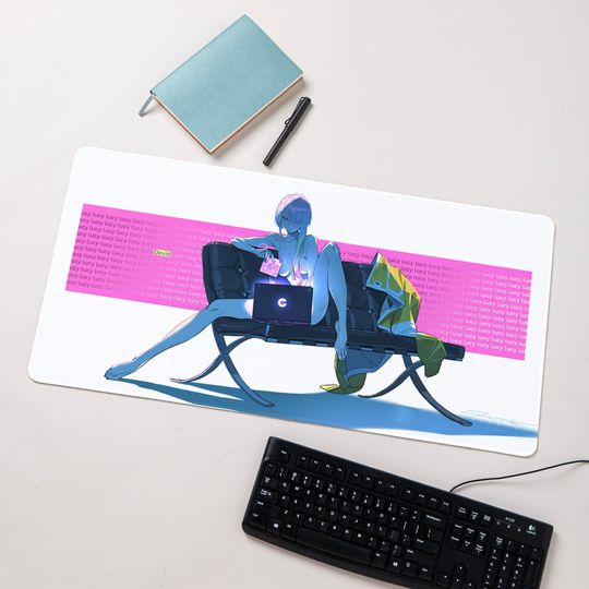 Lucy Mouse Pad | Gaming Mousepad | Large Cyberpunk Desk Mat | Gaming Mousepad Keyboard Pad
