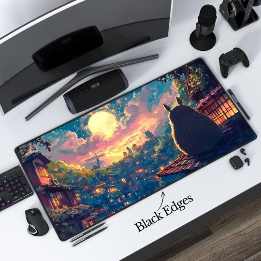 Anime Desk Mat Aesthetic Anime Mousepad | Anime Merch Art Large RGB Mouse Pad