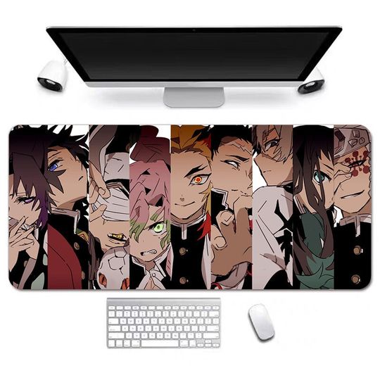 Anime Desk Mat, Long Desk Mats, Aesthetic Gaming Mousepad, Gift Idea