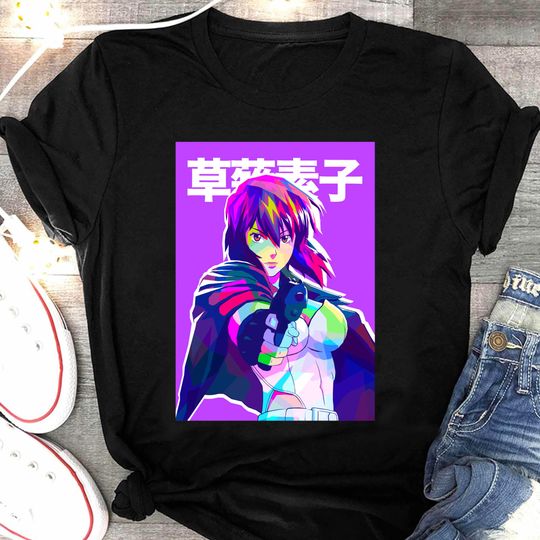 Ghost in the Shell Anime Shirt, Motoko Kusanagi Shirt