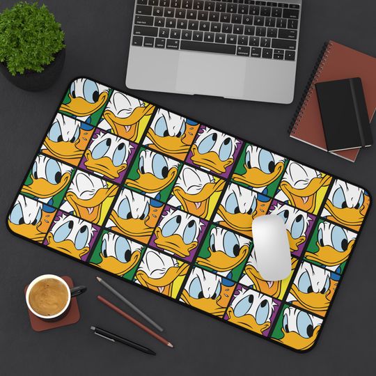 Disney Inspired Desk Mat / Donald Duck / Office Decor / Desk Accessories / Computer Mat