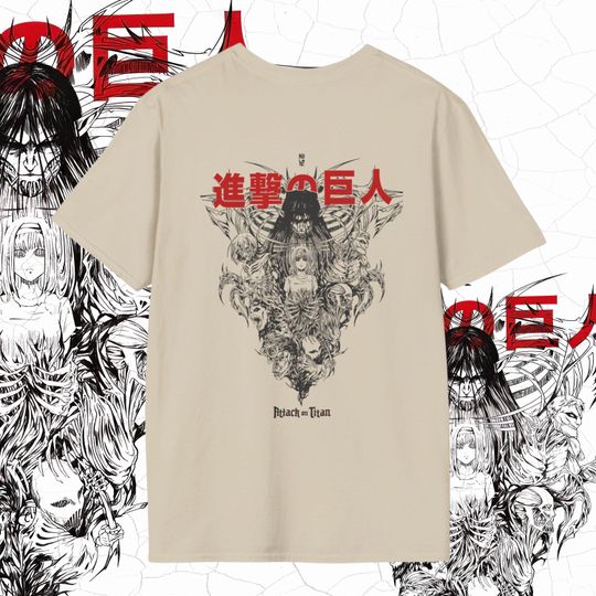Anime Tshirt Men, AO Titan Shirt, AOT Shirt, Eren Yeager Shirt