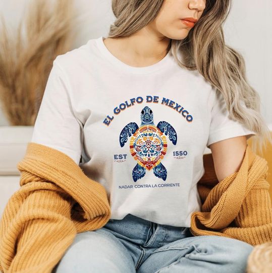 Gulf of Mexico Resist Shirt, El Golfo de México, Beach Travel Gift