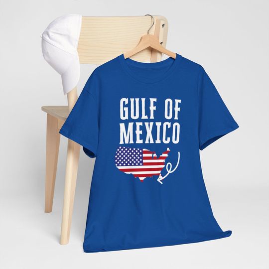 Gulf of Mexico Patriotic Tee, American Gulf Coast Map, Beach Lover Gift