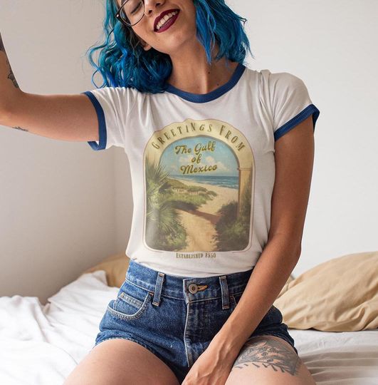 Gulf of Mexico Resistance Tee – Subtle Anti-Trump Gift for Democrats