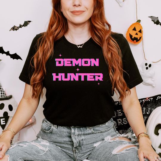 Demon Hunter Shirt, Anime-Inspired Shirt, K-pop Demon Hunters, K-pop Movie Fan Gift, Funny Demon Hunters Kids Shirt, Huntrix Tshirt Girls