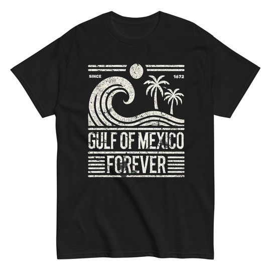 Gulf of Mexico Forever T-Shirt - Retro Distressed Beach Vacation Tee