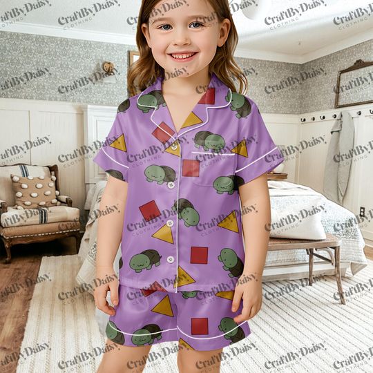 Kpop Demon Hunters Zoey and Youth Pajama Set, Rumi Zoey Mira Jinu K-pop Demon Hunters, Cute Zoey Turtle Pajama Set, Pjs Set