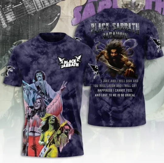 Black Sabbath Tour 2025 3D T Shirt
