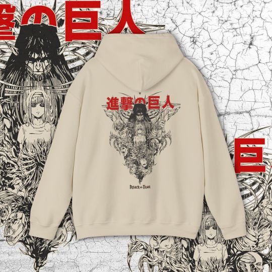 AO Titan Anime Hoodie, AOT Hoodie, AO Titan Hoodie, Eren Yeager Hoodie