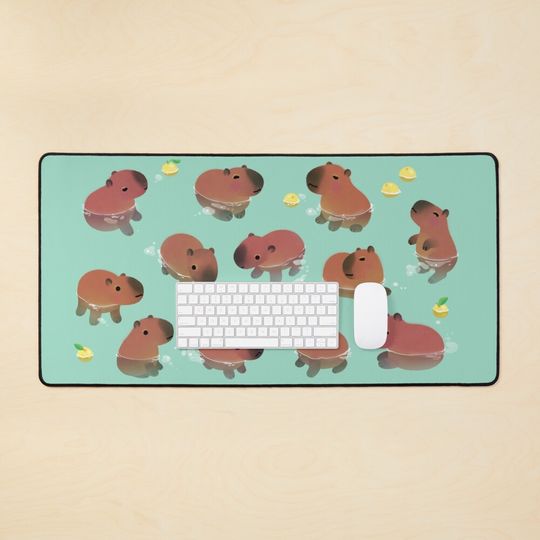 Capybath time Mouse Pad
