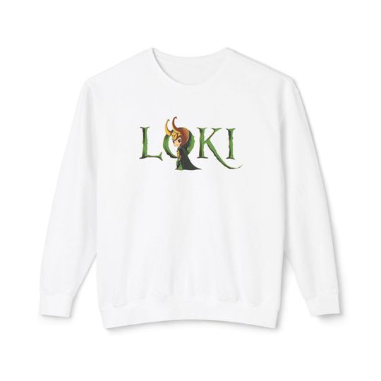 loki Lightweight Unisex Crewneck Sweatshirt, Marvel Fan Gift