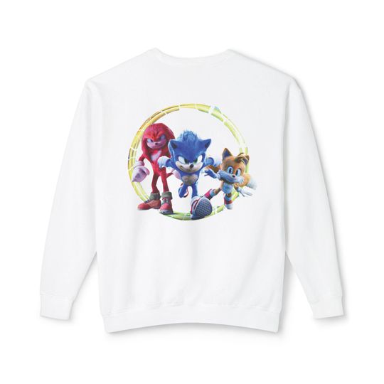 Sonic Inspired Sweatshirt, Unisex Sweater, Lightweight Jumper
