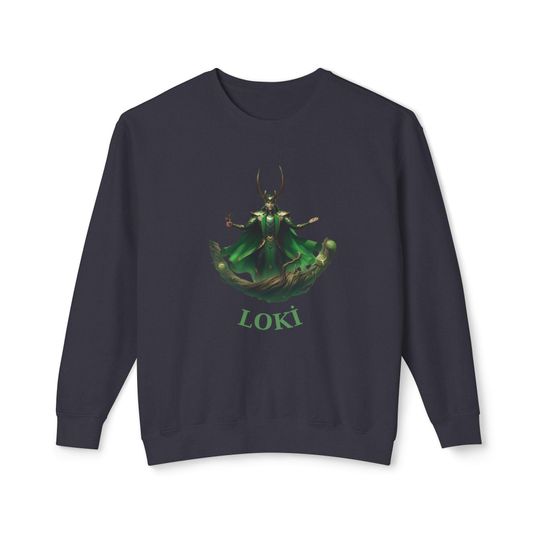 Loki Unisex Sweatshirt, Lightweight Crewneck Jumper