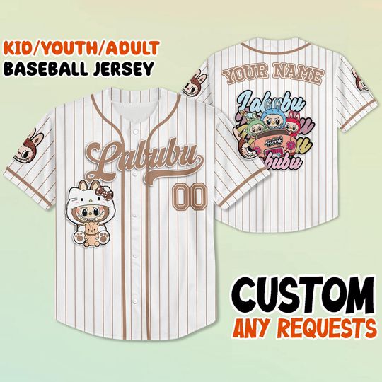 Personalized Labubu Baseball Jersey - Custom Disney 2025 Family Shirt