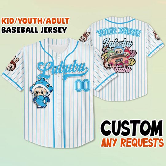 Personalized Labubu Baseball Jersey - Custom Disney 2025 Family Trip Shirt