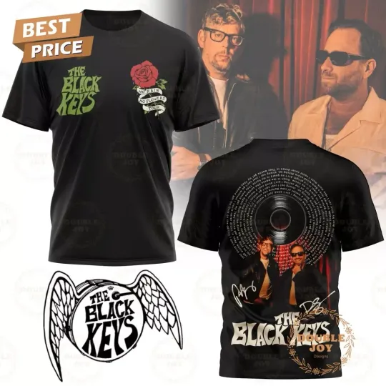 The Black Keys No Rain No Flowers Tour 2025 3D T-Shirt